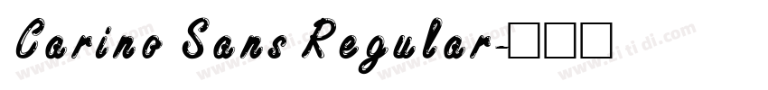 Carino Sans Regular字体转换